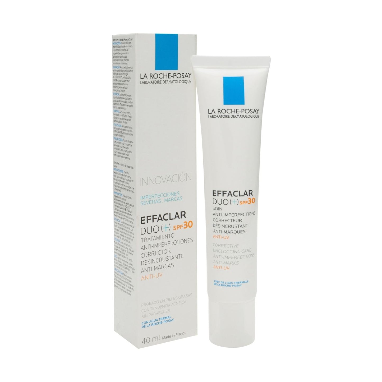 EFFACLAR DUO +SPF 30 TRATAMIENTO ANTI-IMPERFECCIONES CORRECTOR DESINCRUSTANE ANTI-MARCAS